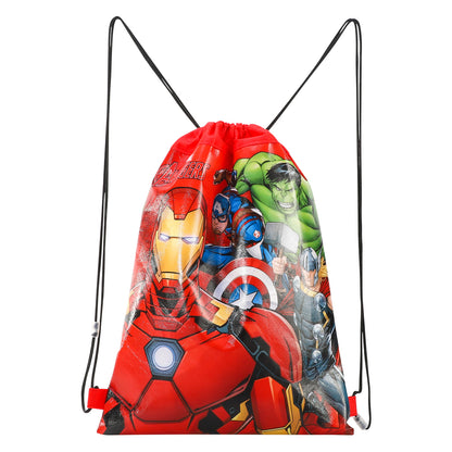 Avengers Kids Drawstring PE Swimming Football Sports Travel Gym School Bag Lightweight Multicolour