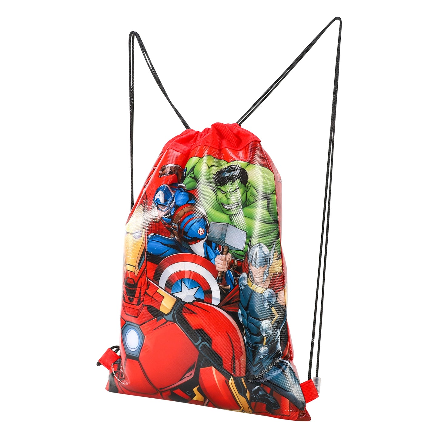 Avengers Kids Drawstring PE Swimming Football Sports Travel Gym School Bag Lightweight Multicolour