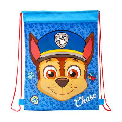 Paw Patrol Kids Drawstring PE Swimming Football Sports Travel Gym School Bag Lightweight Multicolour