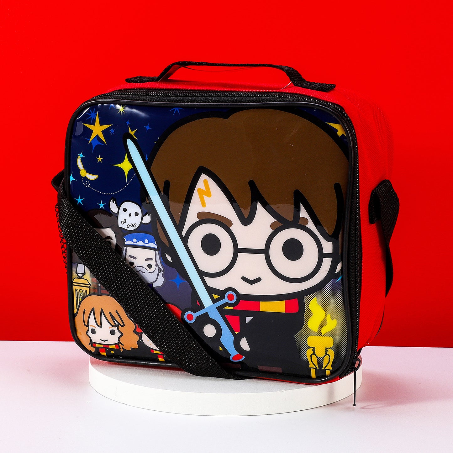 Harry Potter Rectangular Insulated Lunch Box Bag for Boys and Girls, Perfect Size for Packing Hot or Cold Snacks for School and Travel, BPA Free