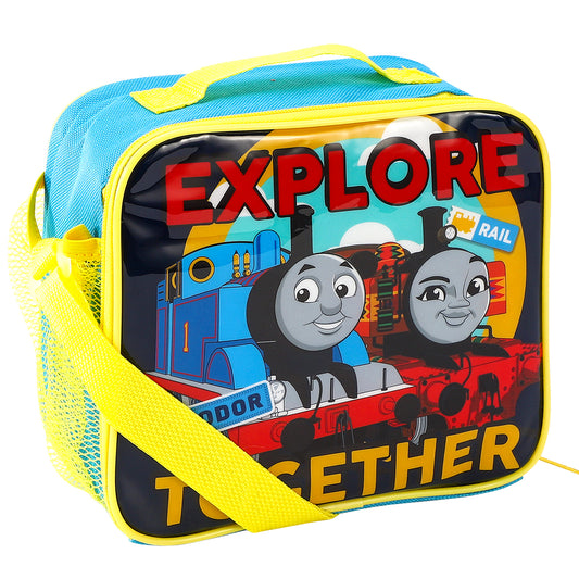 Thomas the Tank Engine Rectangular Insulated Lunch Box Bag for Boys and Girls, Perfect Size for Packing Hot or Cold Snacks for School and Travel, BPA Free