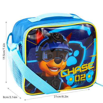 Paw Patrol Rectangular Insulated Lunch Box Bag for Boys and Girls, Perfect Size for Packing Hot or Cold Snacks for School and Travel, BPA Free