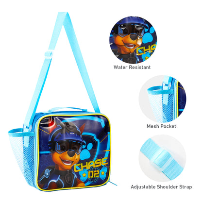 Paw Patrol Rectangular Insulated Lunch Box Bag for Boys and Girls, Perfect Size for Packing Hot or Cold Snacks for School and Travel, BPA Free