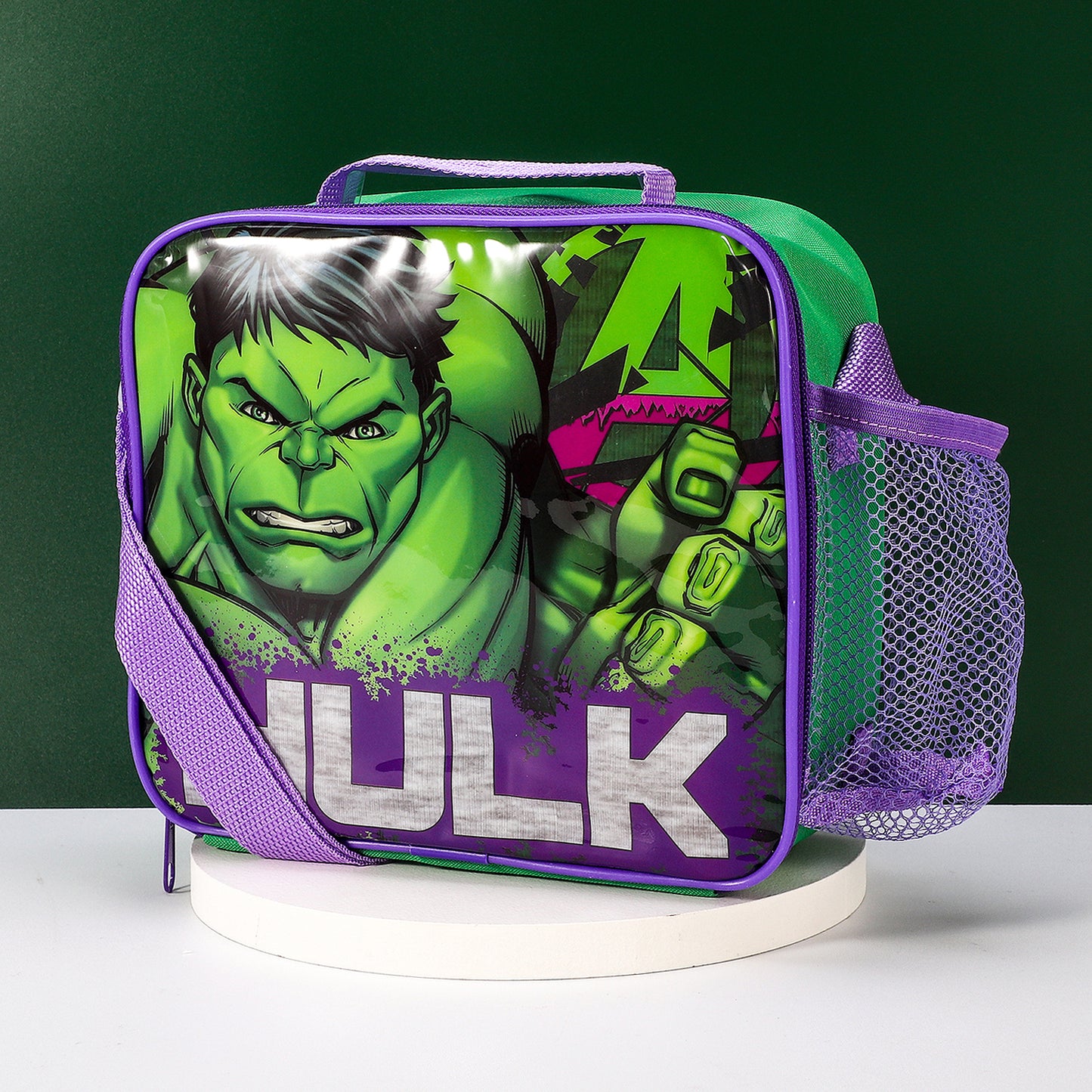 Hulk Rectangular Insulated Lunch Box Bag for Boys and Girls, Perfect Size for Packing Hot or Cold Snacks for School and Travel, BPA Free