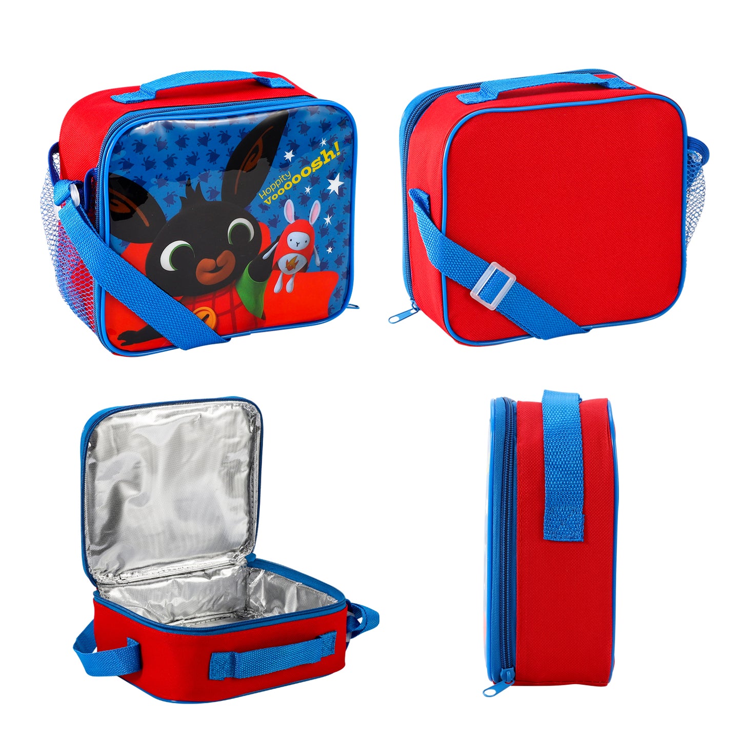 Bing Rectangular Insulated Lunch Box Bag for Boys and Girls, Perfect Size for Packing Hot or Cold Snacks for School and Travel, BPA Free