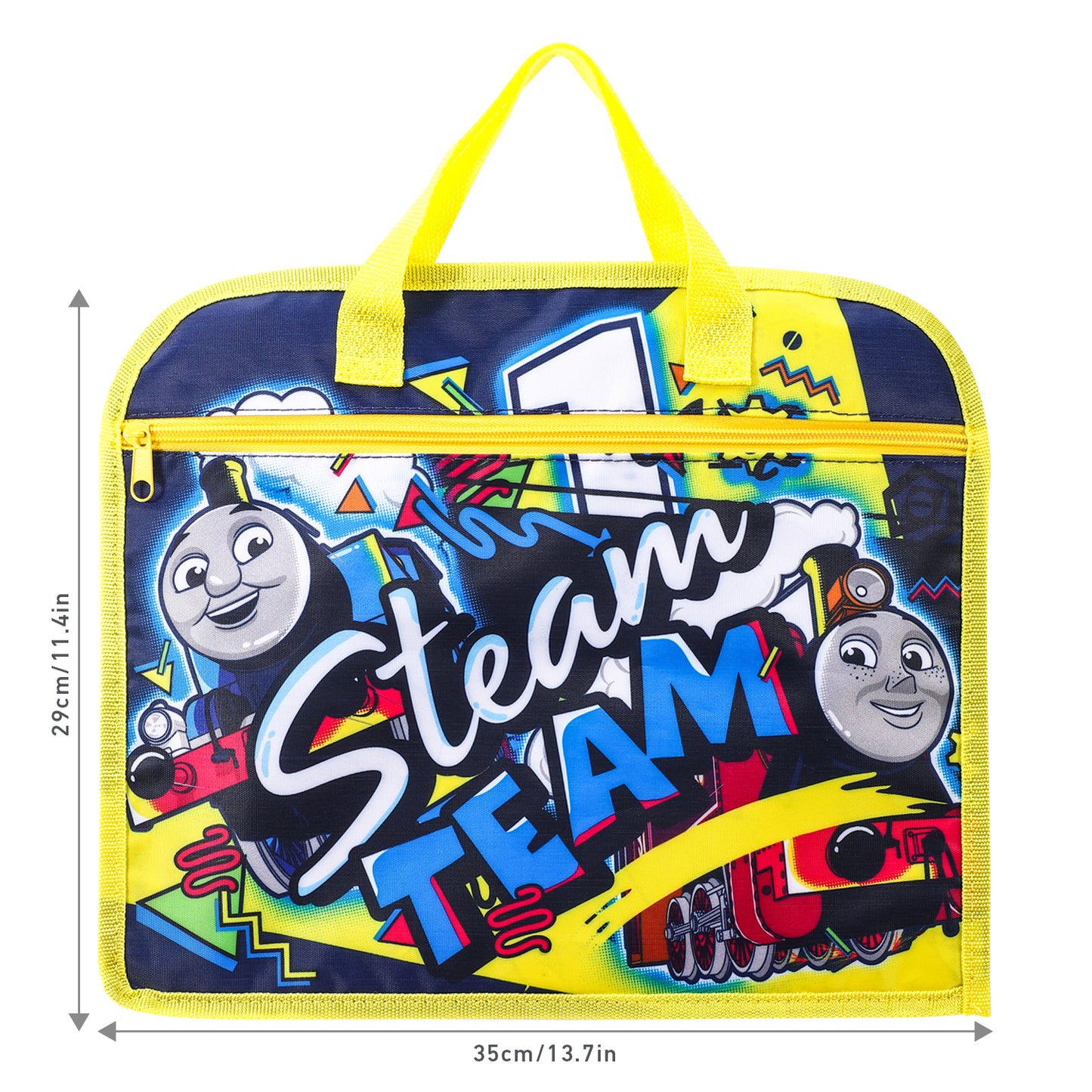 Thomas the Tank Engine Kids Childrens Zipped School Book Bag Primary Reading Bag Boys Girls