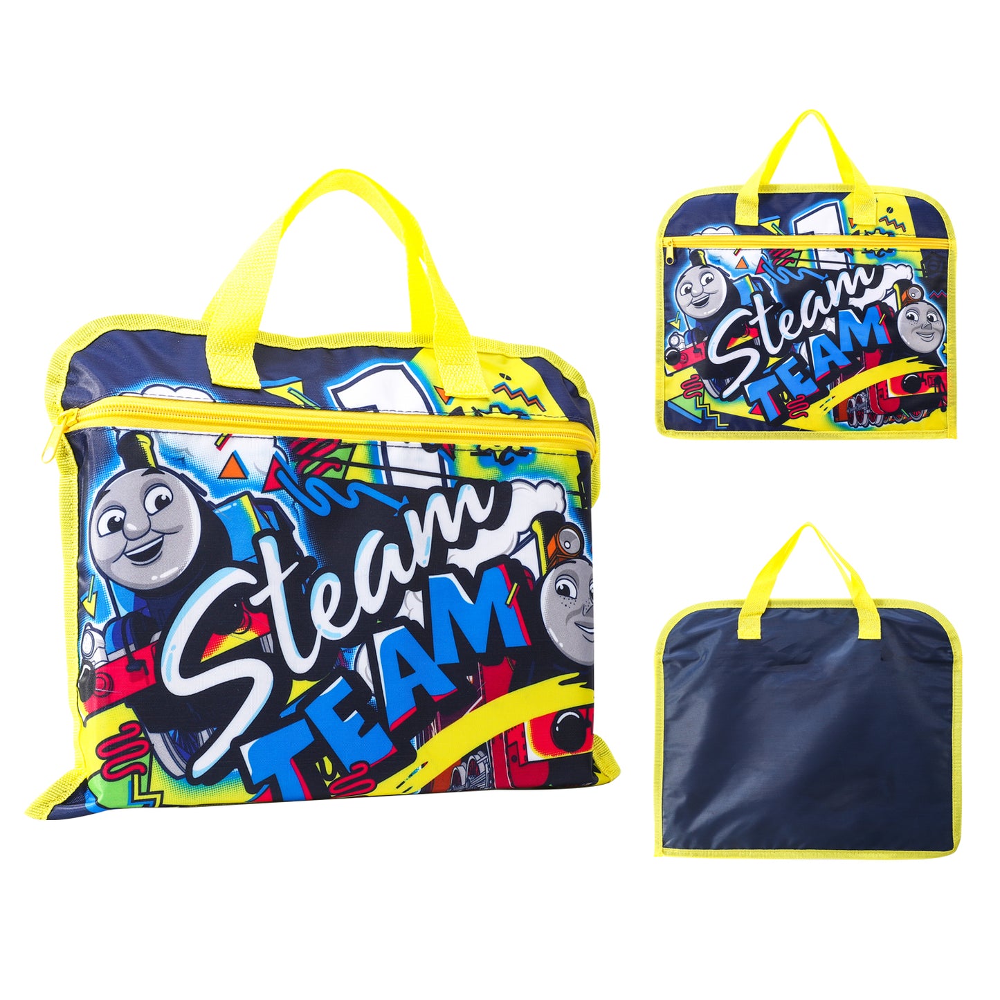 Thomas the Tank Engine Kids Childrens Zipped School Book Bag Primary Reading Bag Boys Girls