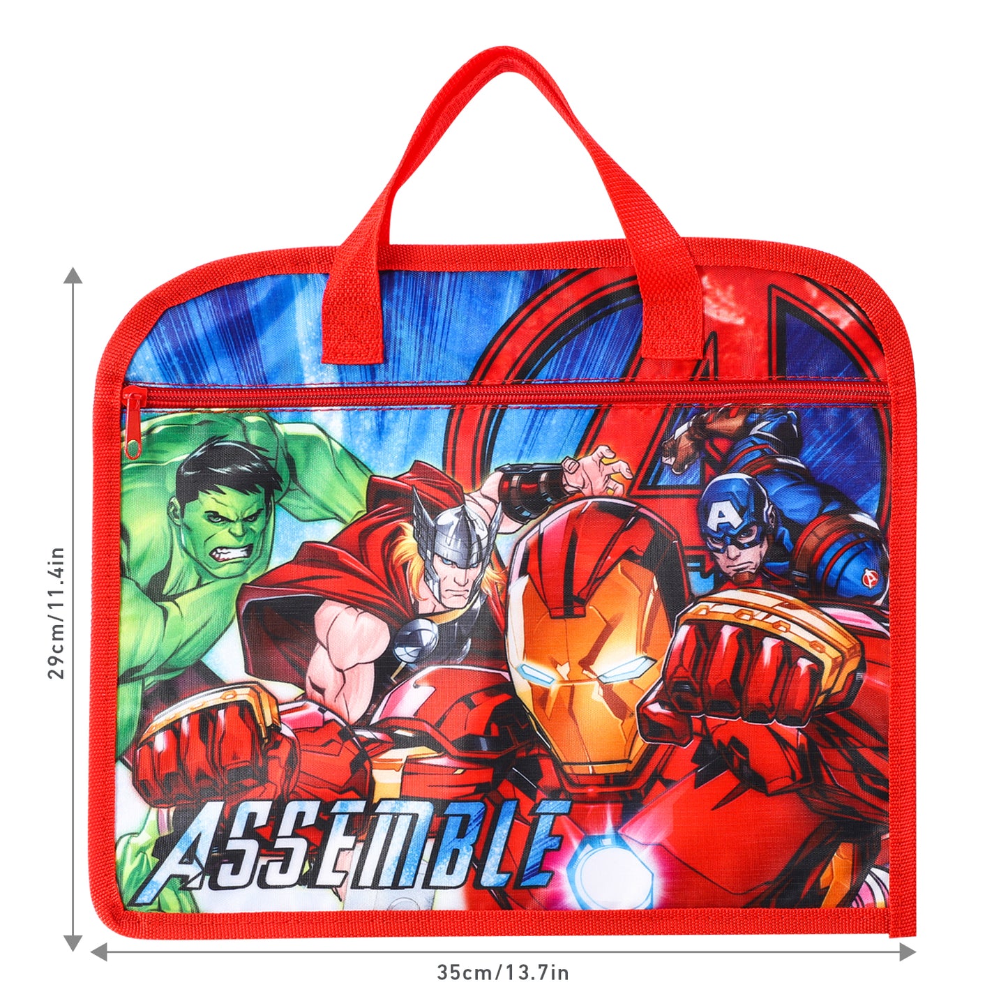 Avengers Kids Childrens Zipped School Book Bag Primary Reading Bag Boys Girls