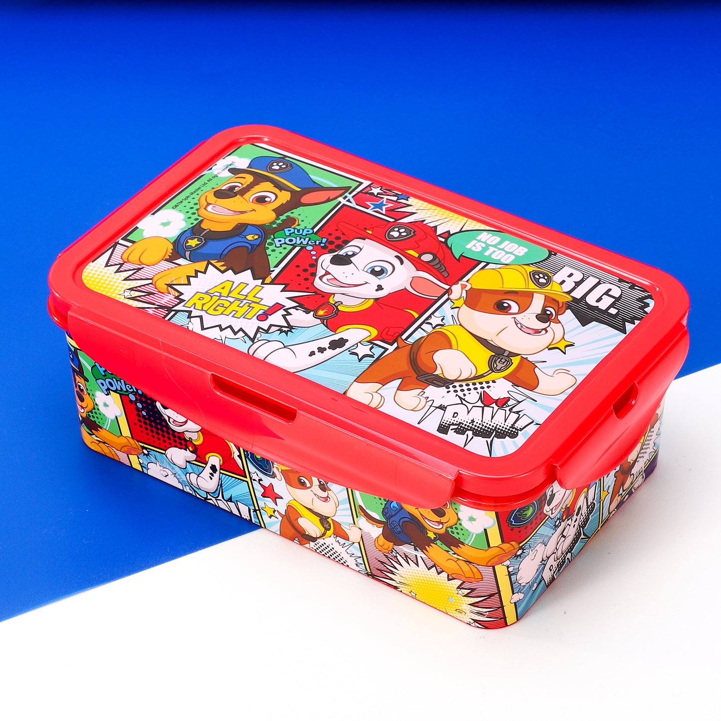 Paw Patrol Kids Rectangular Lunch Bento Food Box Container with Removable Compartments 1200ml Leak Proof, BPA Free