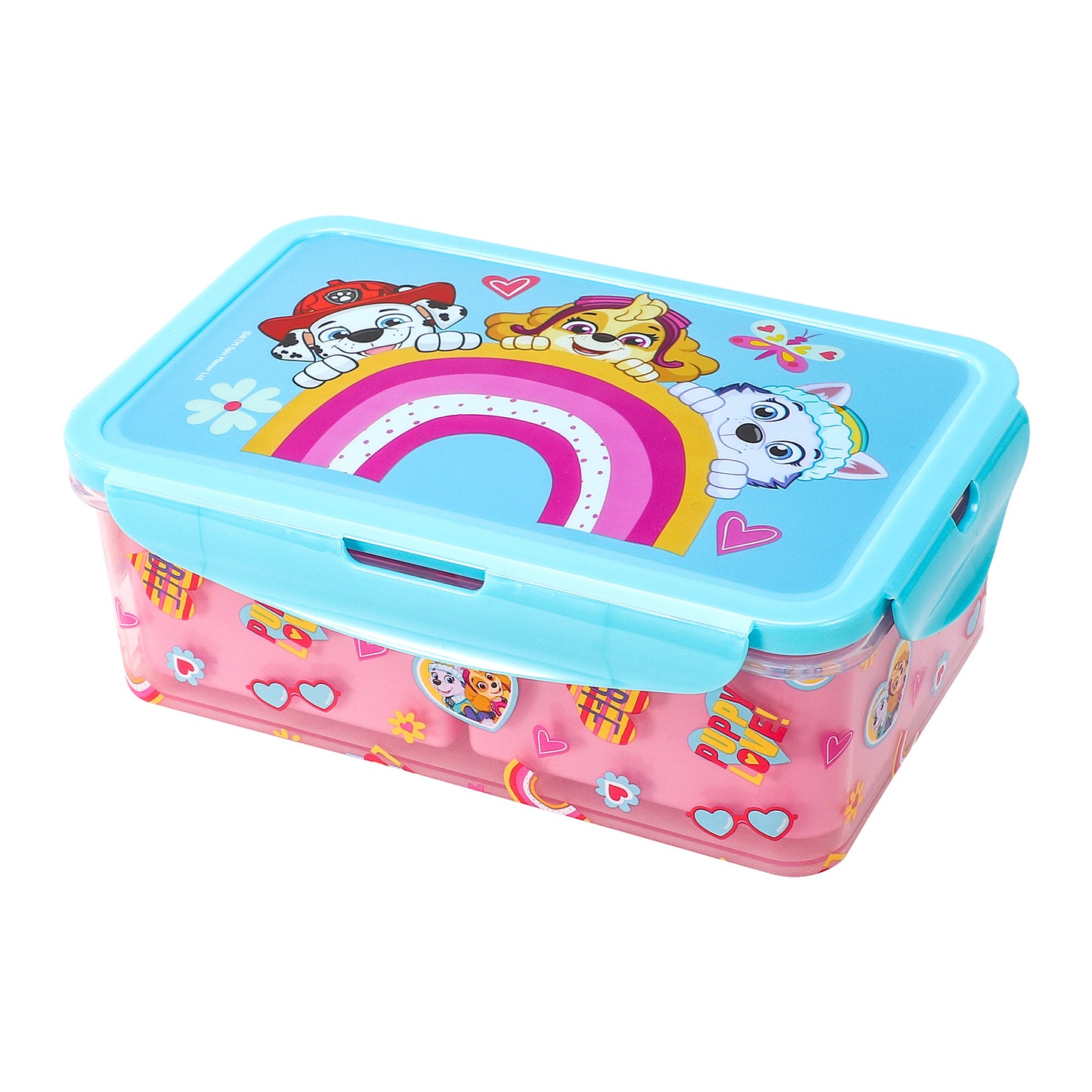 Paw Patrol Kids Rectangular Lunch Bento Food Box Container with Removable Compartments 1200ml Leak Proof, BPA Free