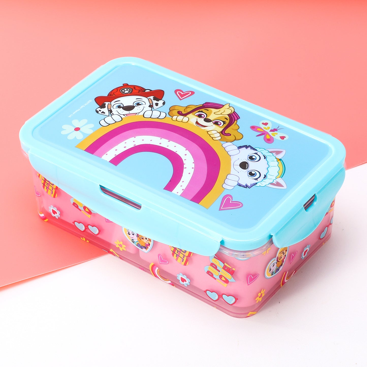 Paw Patrol Kids Rectangular Lunch Bento Food Box Container with Removable Compartments 1200ml Leak Proof, BPA Free