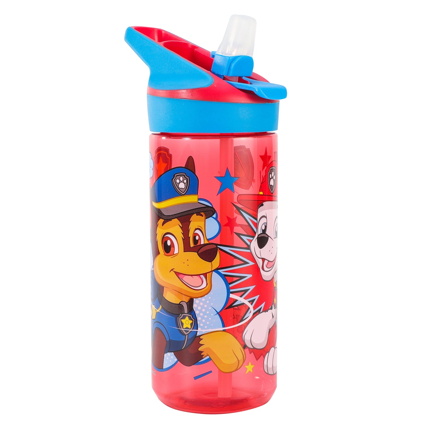 Paw Patrol 620ml Water Bottle for Kids, School Drinks Bottle Made of Durable Tritan, Bpa Free, Paw Patrol Comic