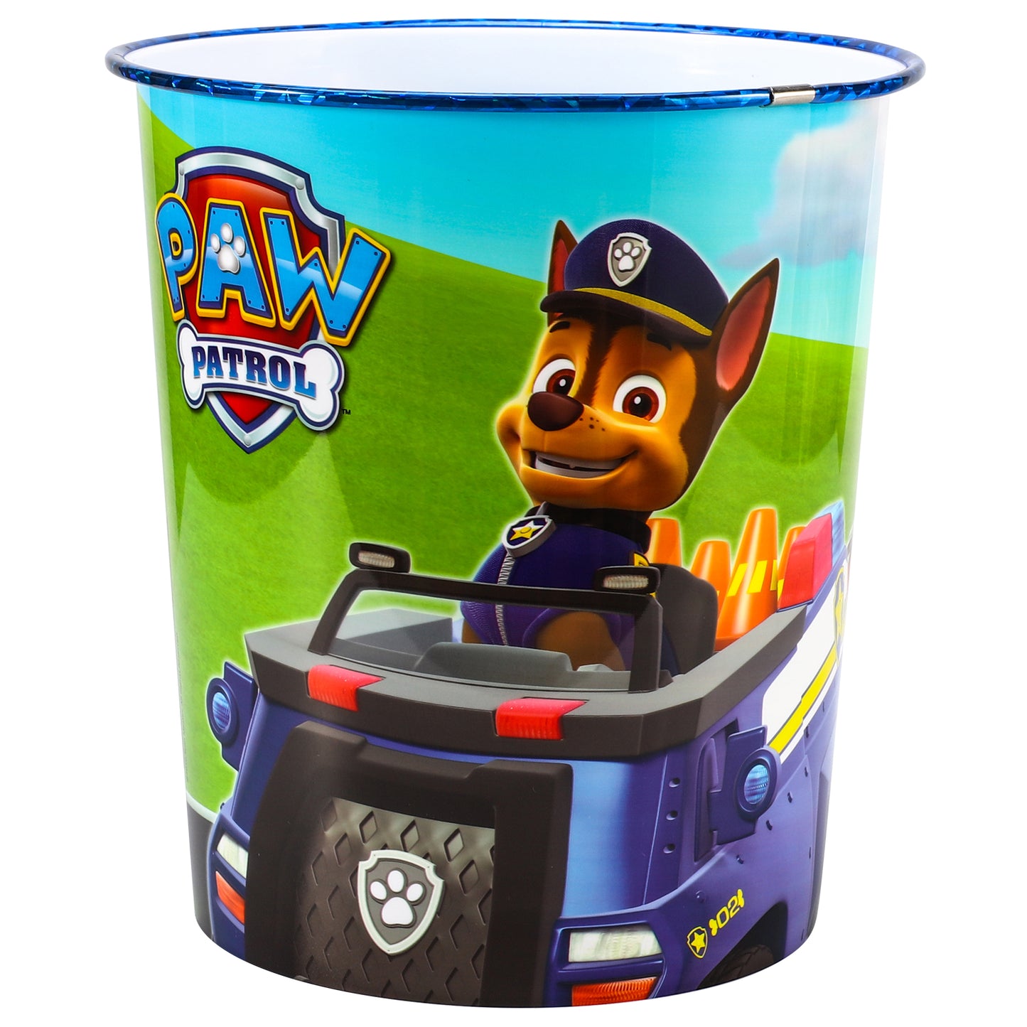 Paw Patrol Girl Kids Childrens Waste Bucket Paper Bin Basket for Bedroom Study Desk Dustbin