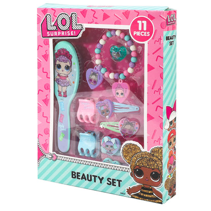 LOL 11pcs Girls Kids Hair Accessories Clips Comb Bands and Beauty Set