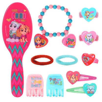 Paw Patrol 11pcs Girls Kids Hair Accessories Clips Comb Bands and Beauty Set