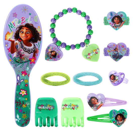 Disney Encanto Girl 11pcs Girls Kids Hair Accessories Clips Comb Bands and Beauty Set