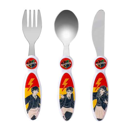 Harry Potter Children's Kids 3pcs Cutlery Set - Knife/Fork/Spoon