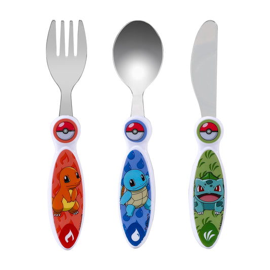 PoKéMoN Children's Kids 3pcs Cutlery Set - Knife/Fork/Spoon