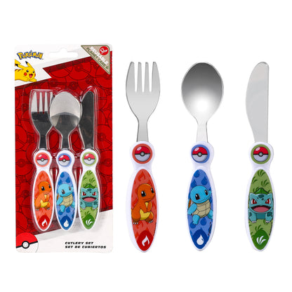 PoKéMoN Children's Kids 3pcs Cutlery Set - Knife/Fork/Spoon