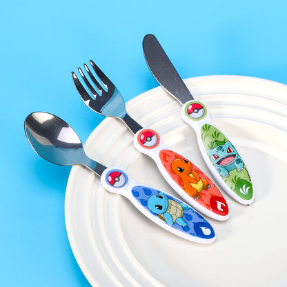 PoKéMoN Children's Kids 3pcs Cutlery Set - Knife/Fork/Spoon