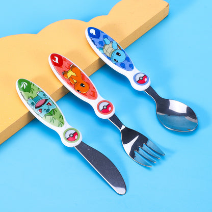 PoKéMoN Children's Kids 3pcs Cutlery Set - Knife/Fork/Spoon