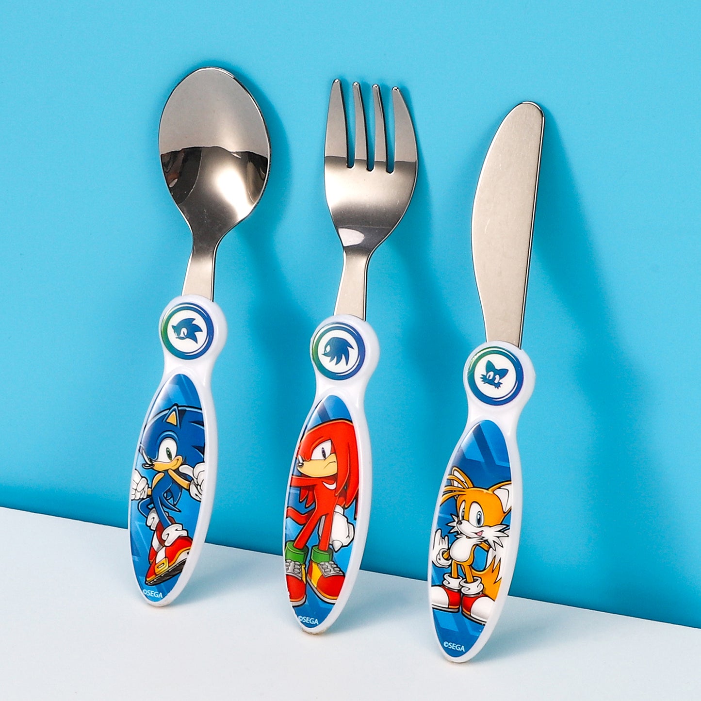 Sonic the Hedgehog Children's Kids 3pcs Cutlery Set - Knife/Fork/Spoon