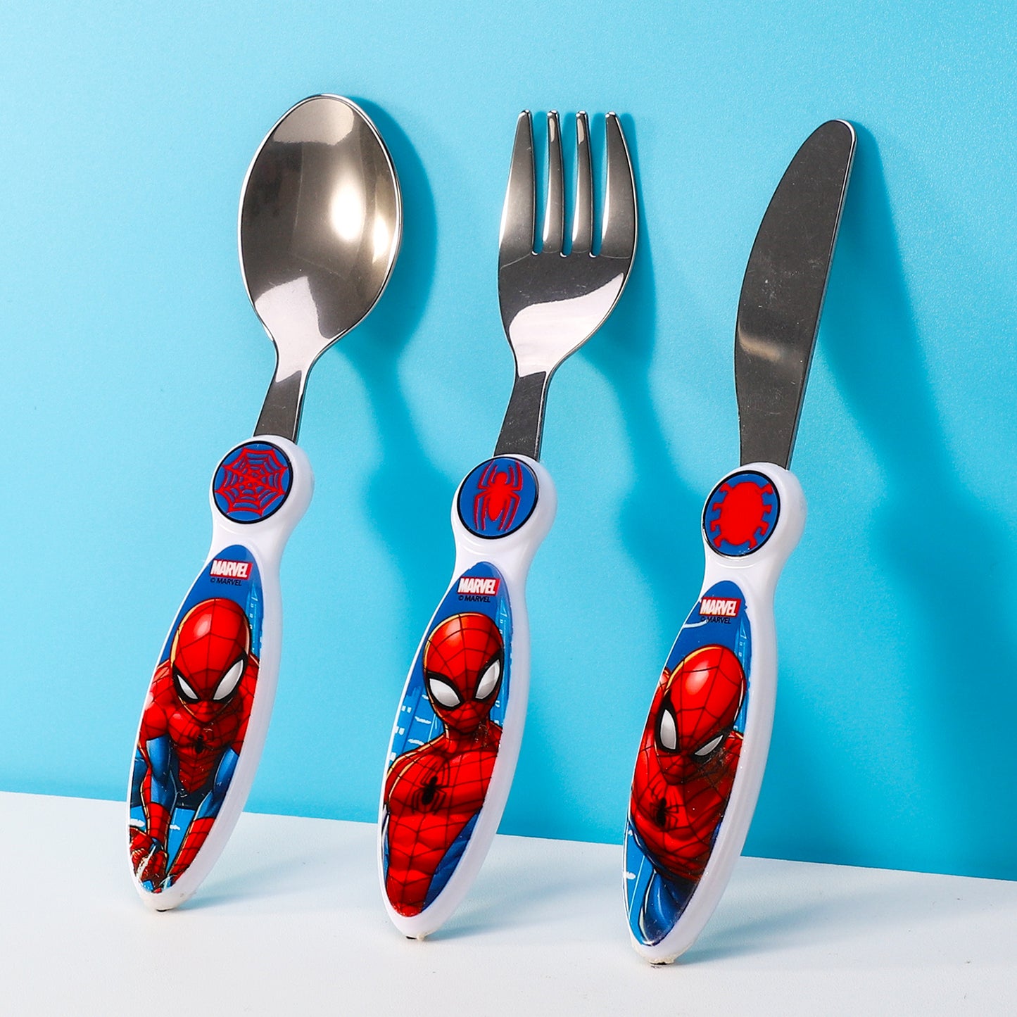 Spiderman Children's Kids 3pcs Cutlery Set - Knife/Fork/Spoon