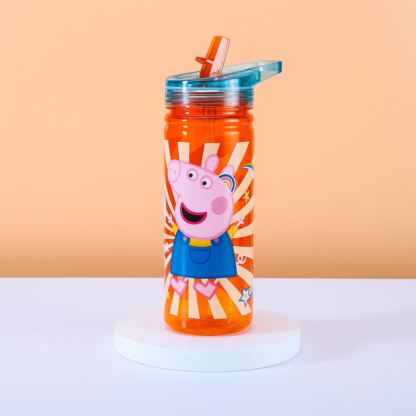 Peppa Pig 580ml Water Bottle for Kids, School Drinks Bottle Made of Durable Tritan BPA Free