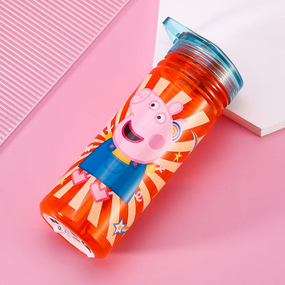 Peppa Pig 580ml Water Bottle for Kids, School Drinks Bottle Made of Durable Tritan BPA Free