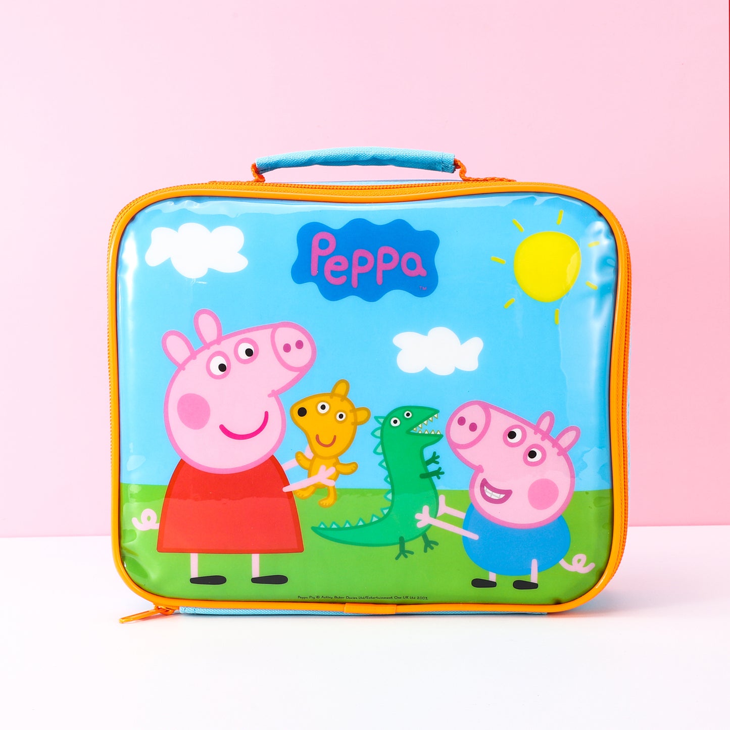 Peppa Pig Rectangular Insulated Lunch Box Bag for Boys and Girls, Perfect Size for Packing Hot or Cold Snacks for School and Travel, BPA Free