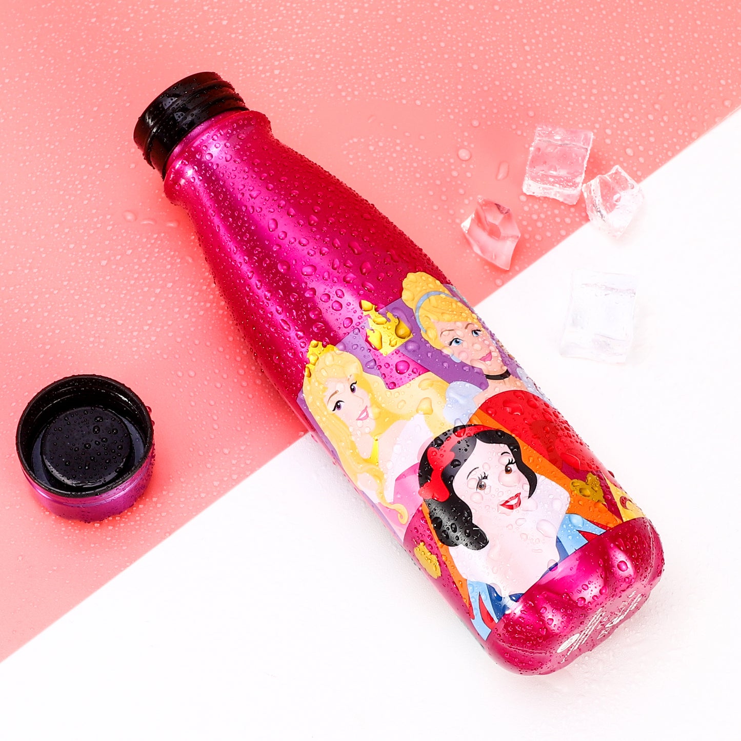 Disney Princess Children's Aluminum Reusable Water Bottle 600ml