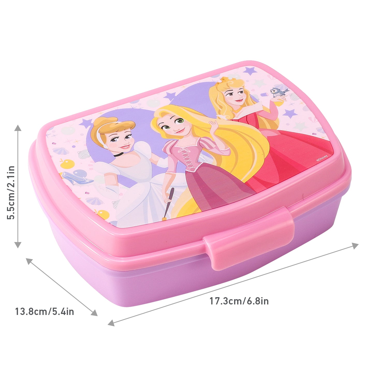 Disney Princess Lunch Food Box Container, BPA free