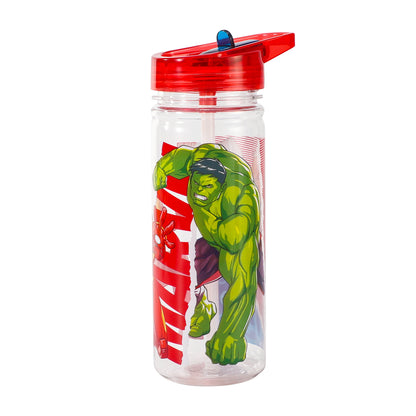 Avengers 580ml Water Bottle for Kids, School Drinks Bottle Made of Durable Tritan BPA Free