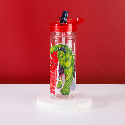 Avengers 580ml Water Bottle for Kids, School Drinks Bottle Made of Durable Tritan BPA Free