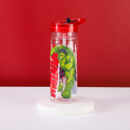 Avengers 580ml Water Bottle for Kids, School Drinks Bottle Made of Durable Tritan BPA Free