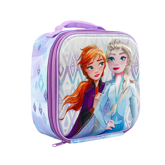 Frozen 3D Rectangular Insulated Lunch Box Bag for Boys and Girls, Perfect Size for Packing Hot or Cold Snacks for School and Travel, BPA Free