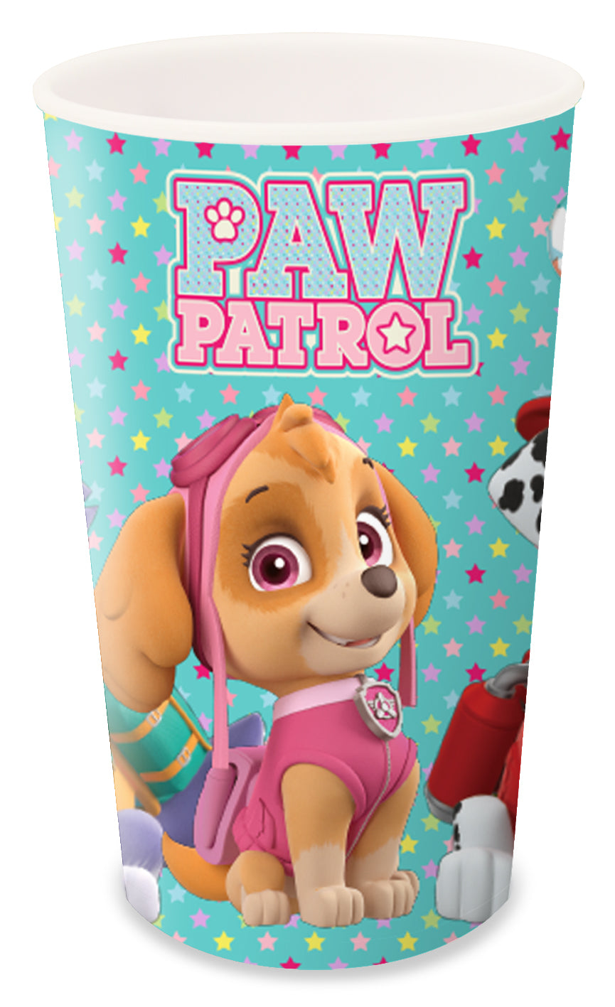 Paw Patrol Girls 3Pcs Coloured Dining Set - Plate, Bowl and Tumbler Dinnerware Set for Children, BPA Free