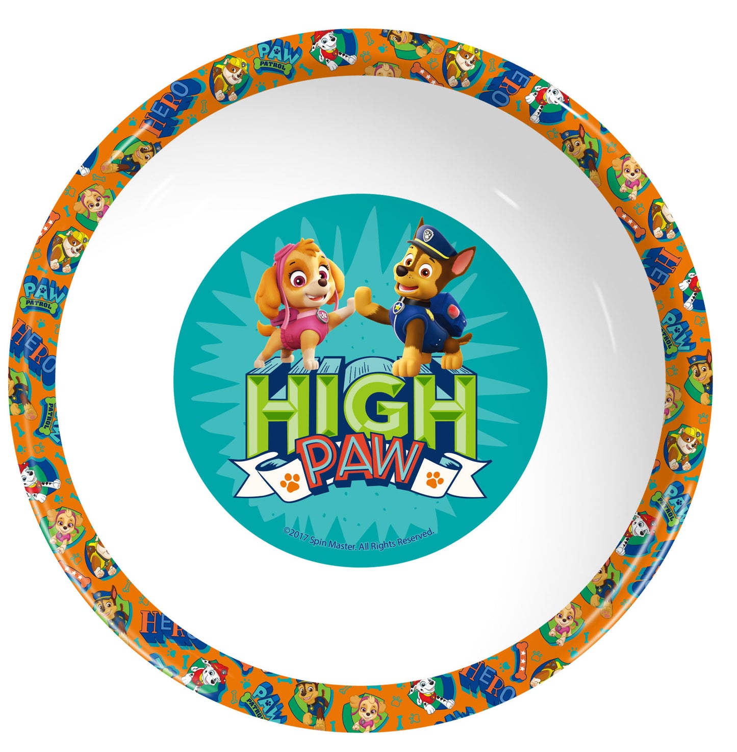 Paw Patrol 3Pcs Coloured Dining Set - Plate, Bowl and Tumbler Dinnerware Set for Children, BPA Free
