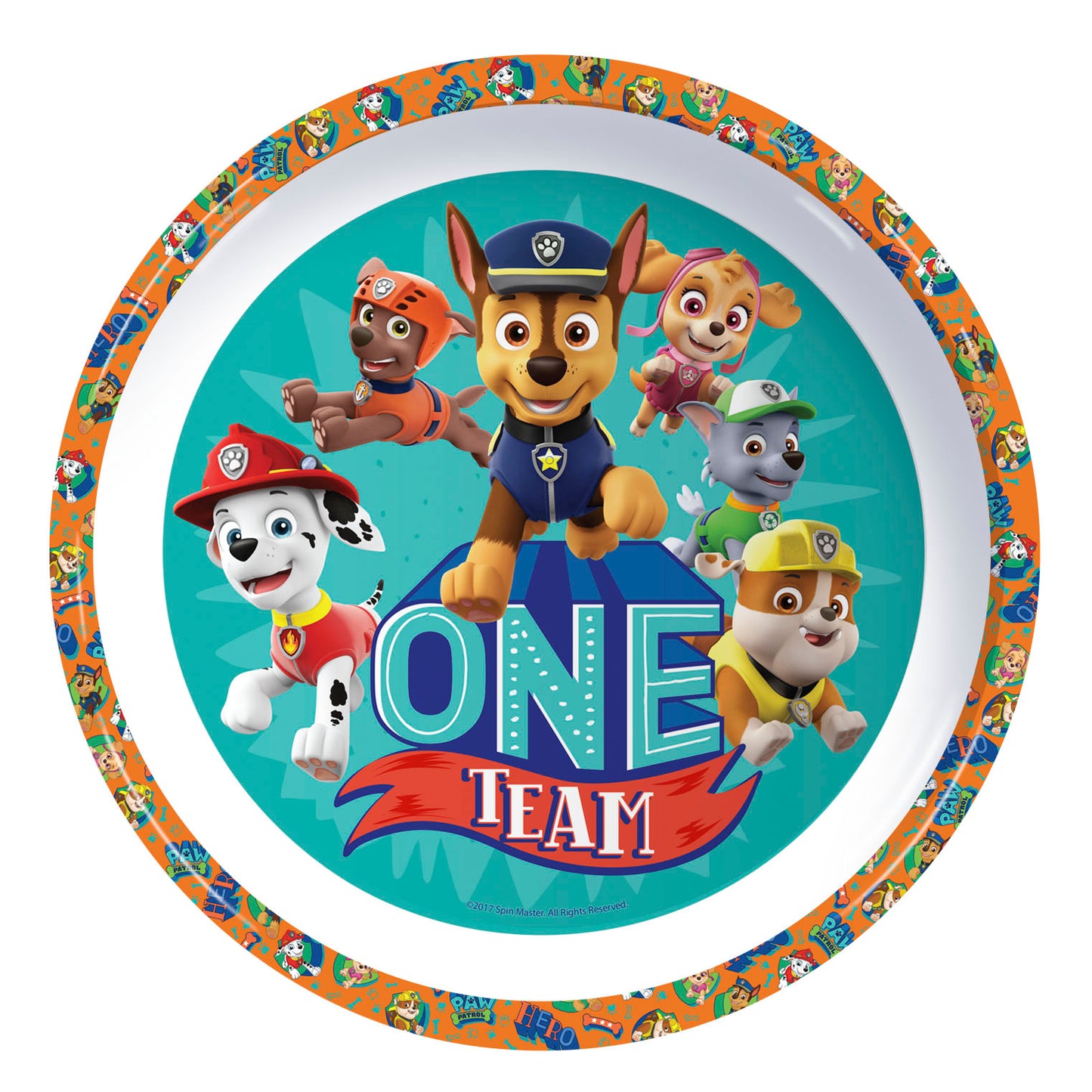 Paw Patrol 3Pcs Coloured Dining Set - Plate, Bowl and Tumbler Dinnerware Set for Children, BPA Free