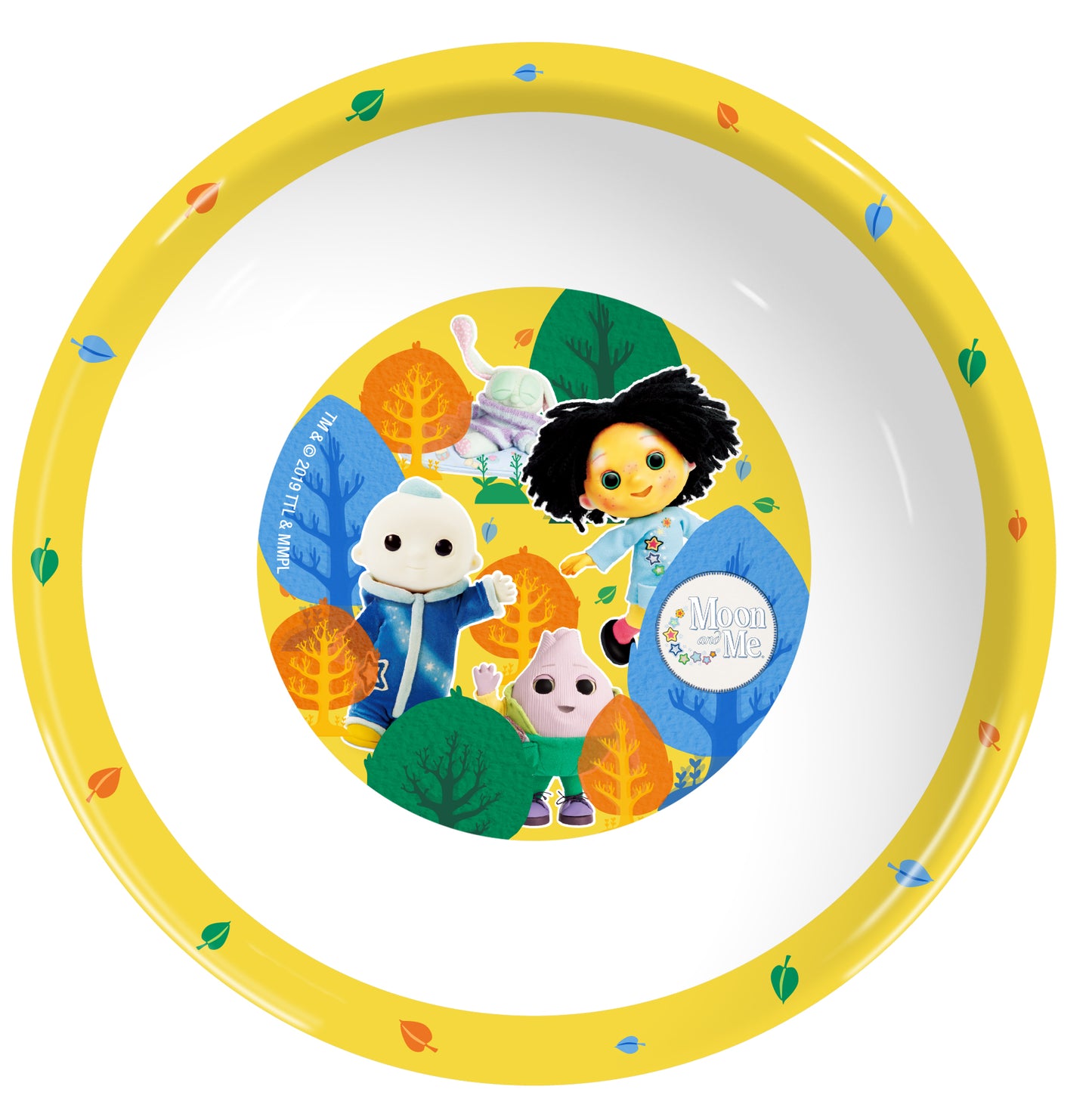 Moon and Me 3Pcs Coloured Dining Set - Plate, Bowl and Tumbler Dinnerware Set for Children, BPA Free