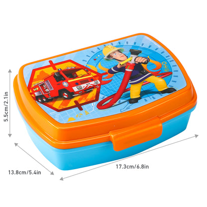 Fireman Sam Lunch Food Box Container, BPA free