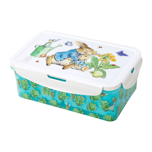 Peter Rabbit Kids Rectangular Lunch Bento Food Box Container with Removable Compartments 1200ml Leak Proof, BPA Free