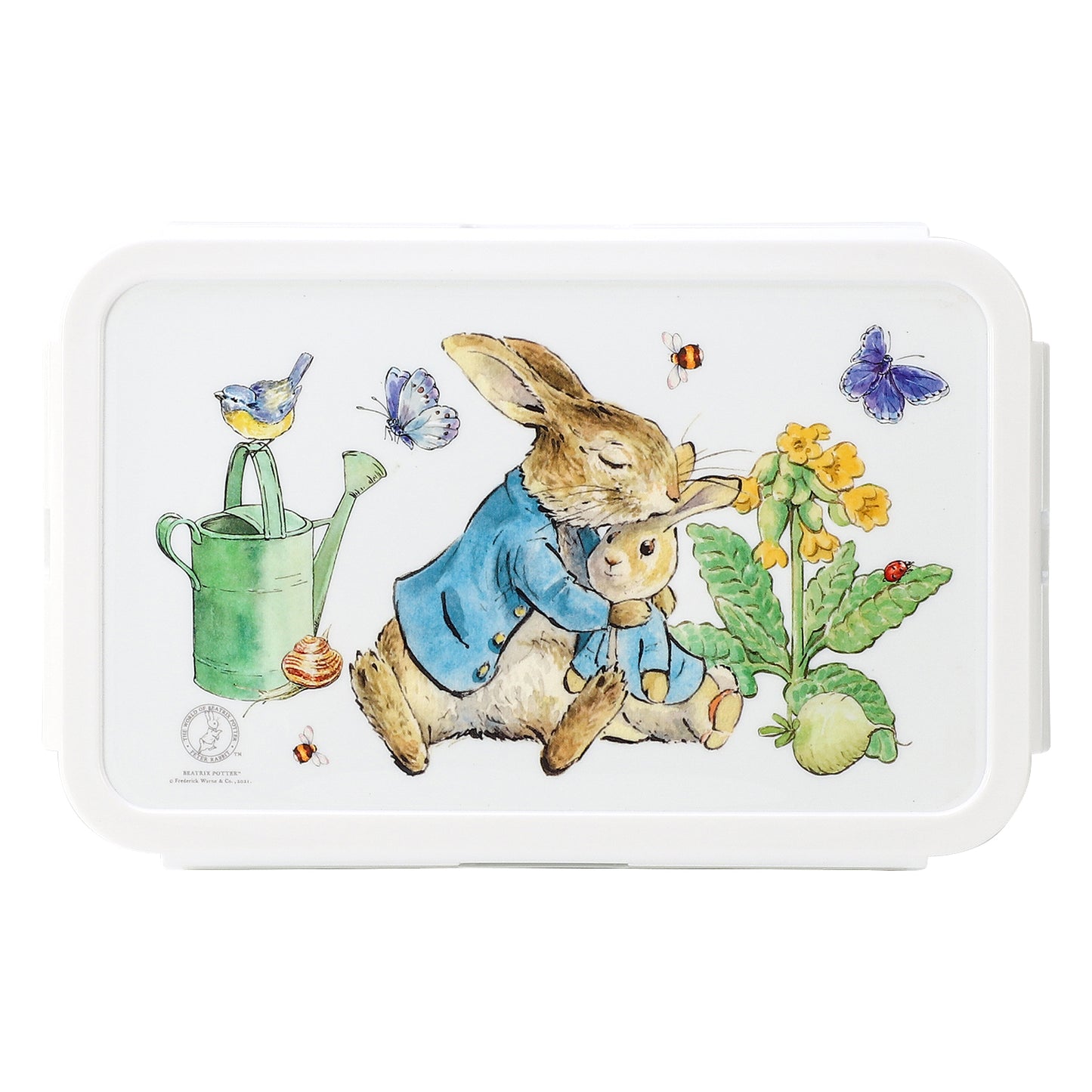 Peter Rabbit Kids Rectangular Lunch Bento Food Box Container with Removable Compartments 1200ml Leak Proof, BPA Free