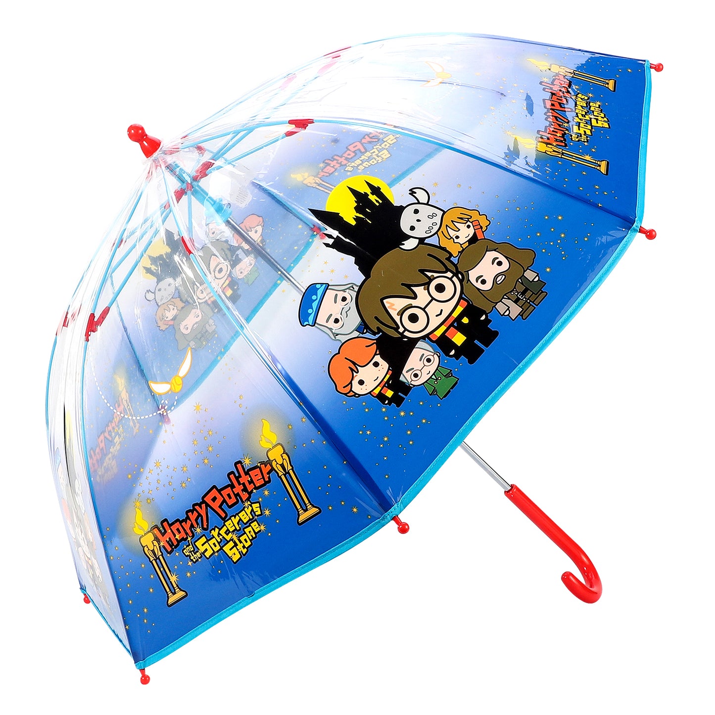 Harry Potter Dome Umbrella for Kids Childrens Boys Girls Brolly with Safety Opening