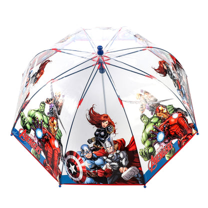 Avengers Dome Umbrella for Kids Childrens Boys Girls Brolly with Safety Opening