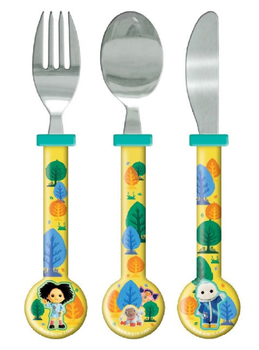 Moon and Me Children's Kids 3pcs Cutlery Set, Knife/Fork/Spoon