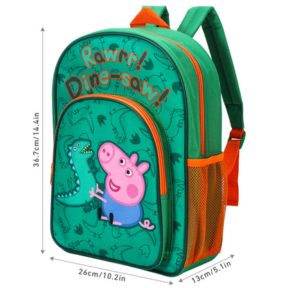 Peppa Pig Kids Childrens Premium Backpack School Rucksack Travel Bag, Multicolour
