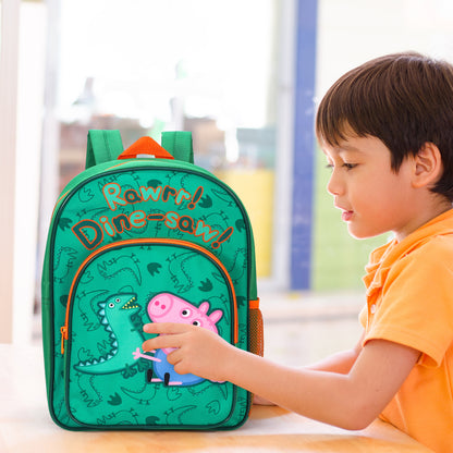 Peppa Pig Kids Childrens Premium Backpack School Rucksack Travel Bag, Multicolour