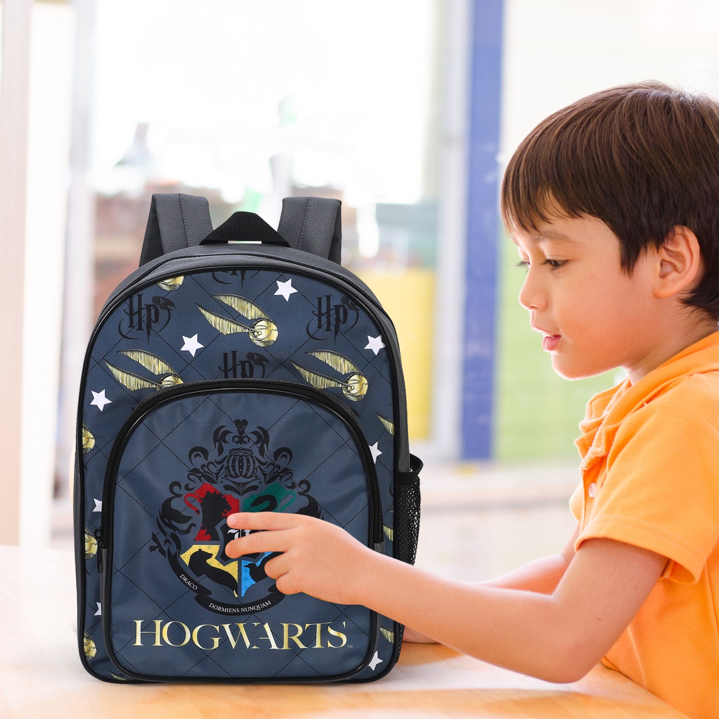 Harry Potter Hogwarts Kids Childrens Premium Backpack School Rucksack Travel Bag, Multicolour