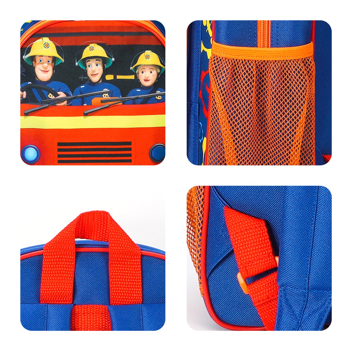 Fireman Sam Kids Childrens Premium Backpack School Rucksack Travel Bag, Multicolour